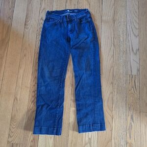 7 For All Mankind Dojo Y2k Embroidered 7 Pocket Semi Wide Leg Jeans Size 27